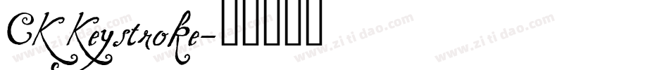 CK Keystroke字体转换
